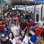 Seattles World Cup game between the USA and Australia on June 19 in Seattle drew record-number ridership to Sound Transits Link light rail. COURTESY PHOTO, Sound Transit
