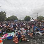 Fans flocked to Legacy Square in downtown Renton to watch the United States Mens National team play. Ben Ray / The Reporter