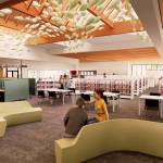 A rendering of what the Kent Library will look like after renovations are done. COURTESY IMAGE, King County Library System