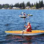 A kayaker tours Lake Meridian. COURTESY PHOTO, City of Kent