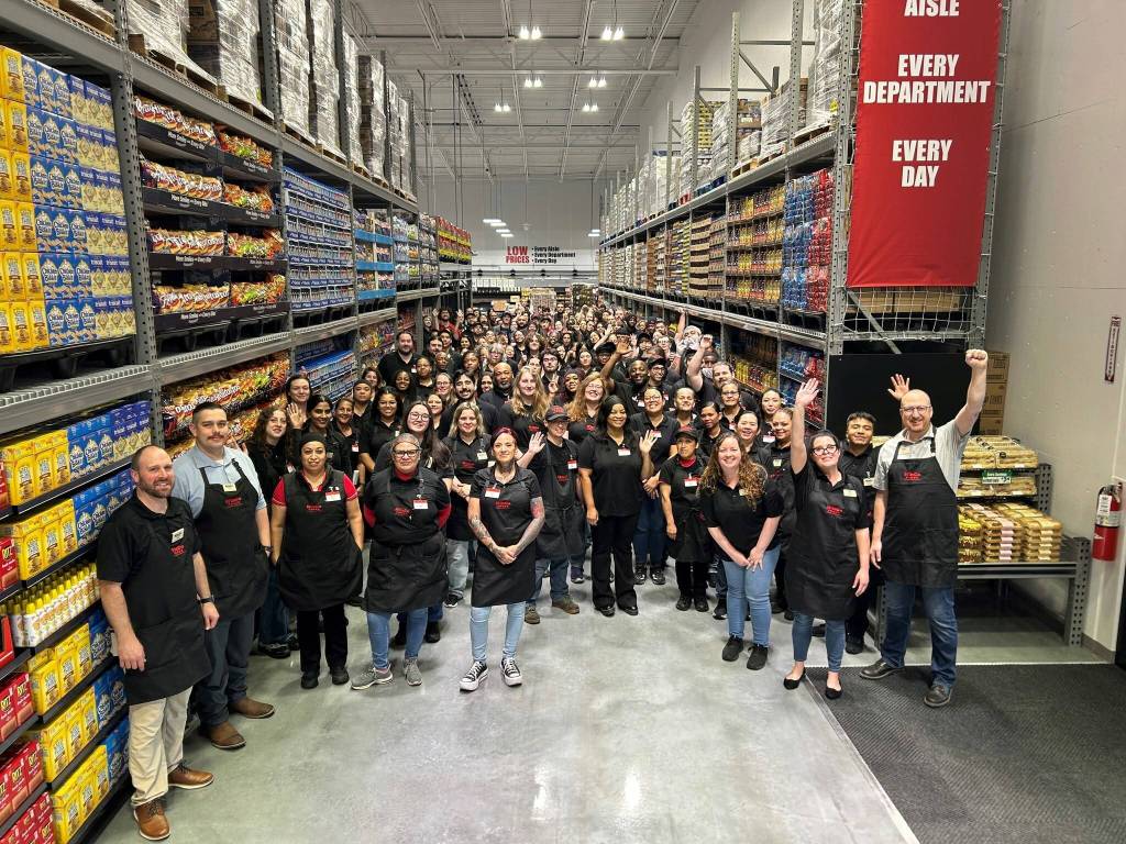 Over 200 employees work at the new Renton WinCo, with Jason Sanborn (far left) as store manager. The new WinCo is now open at 800 Garden Ave. N in Renton. Photo courtesy of WinCo.